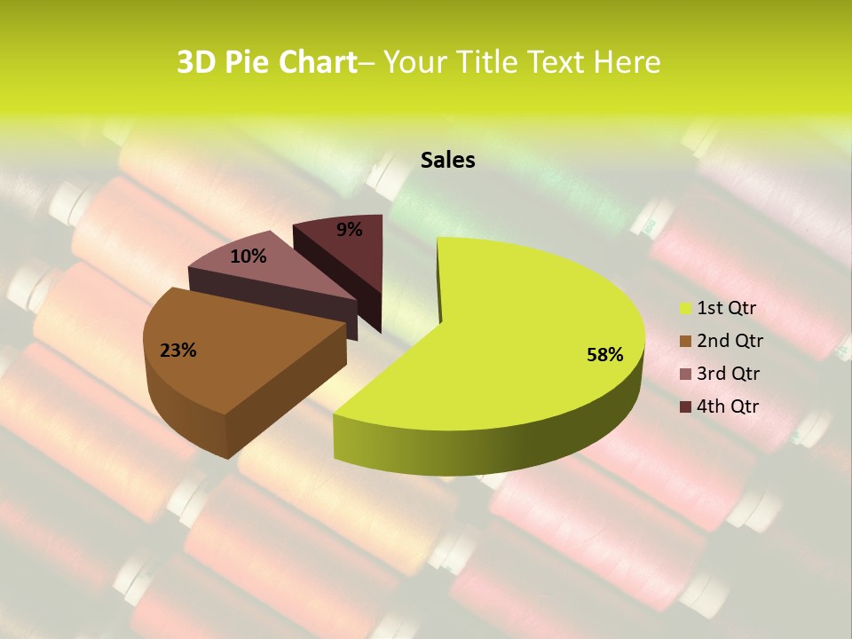 Embroidery Fabric Backgrounds PowerPoint Template