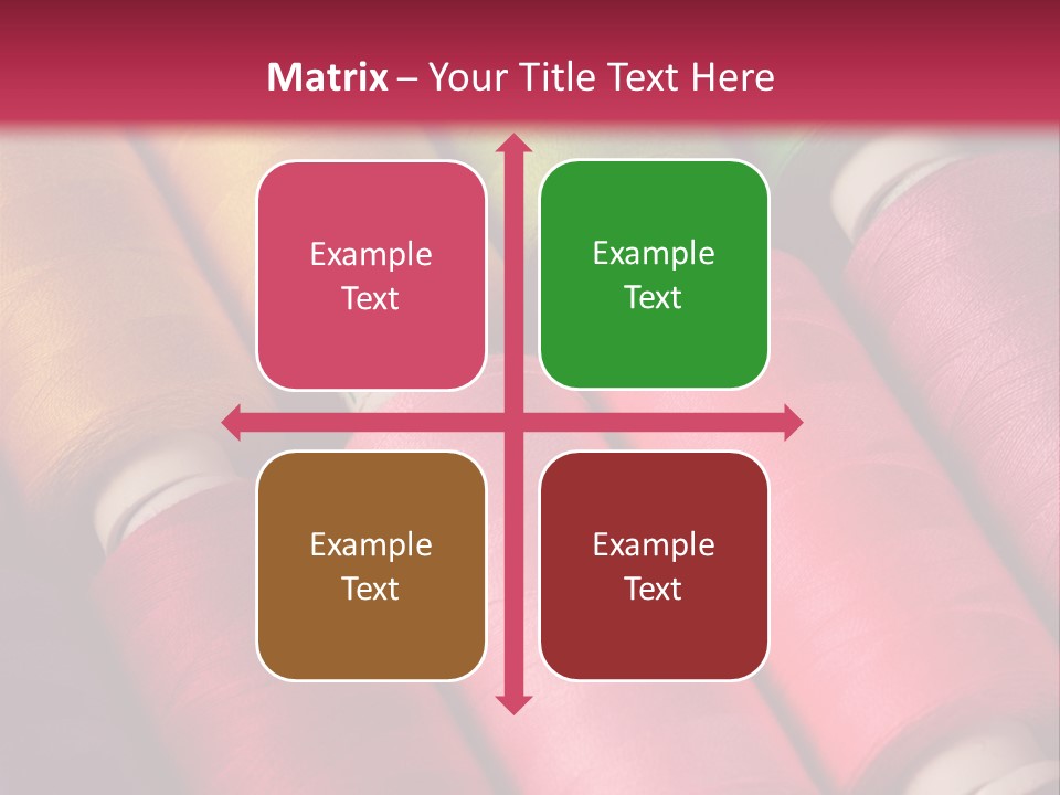 Material Fiber Bobbin PowerPoint Template