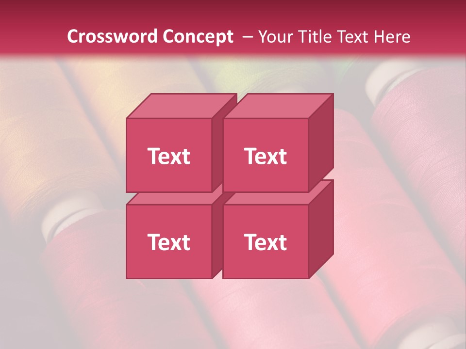 Material Fiber Bobbin PowerPoint Template