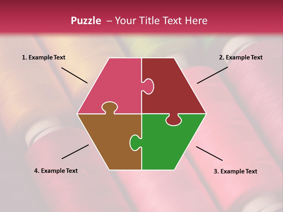 Material Fiber Bobbin PowerPoint Template