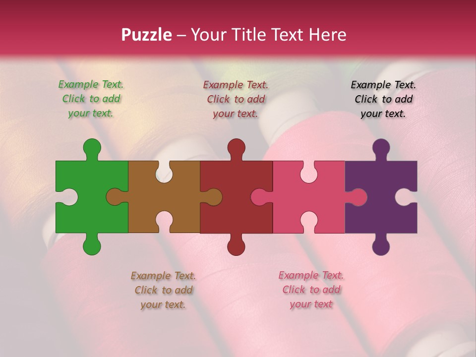 Material Fiber Bobbin PowerPoint Template