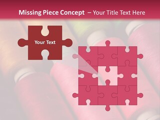 Material Fiber Bobbin PowerPoint Template