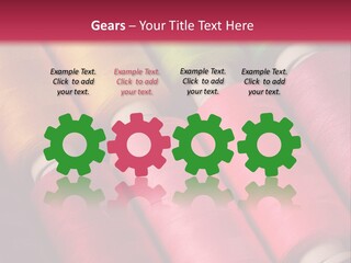 Material Fiber Bobbin PowerPoint Template