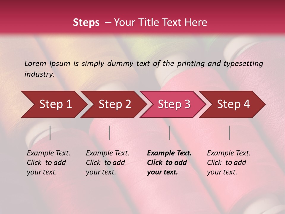 Material Fiber Bobbin PowerPoint Template