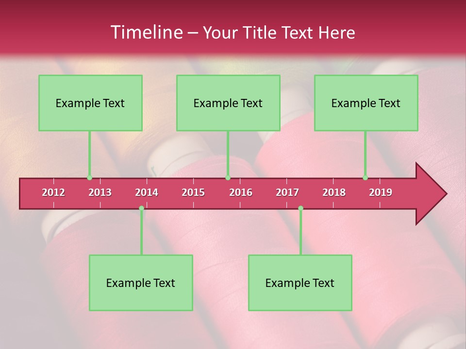 Material Fiber Bobbin PowerPoint Template