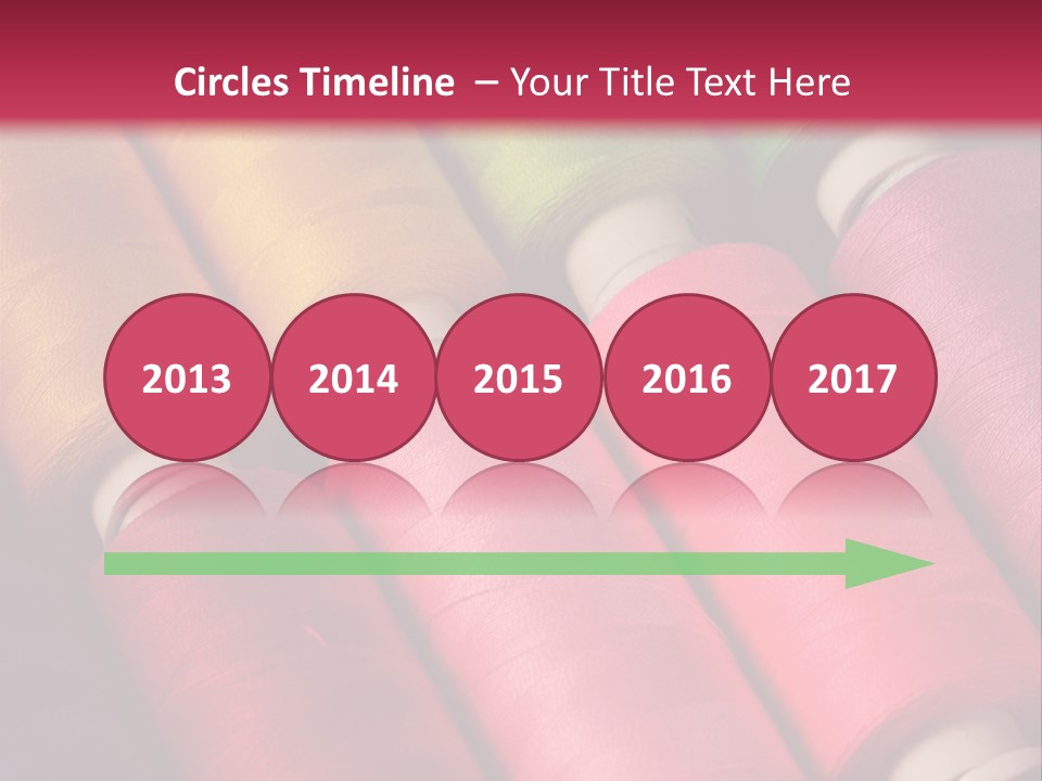 Material Fiber Bobbin PowerPoint Template