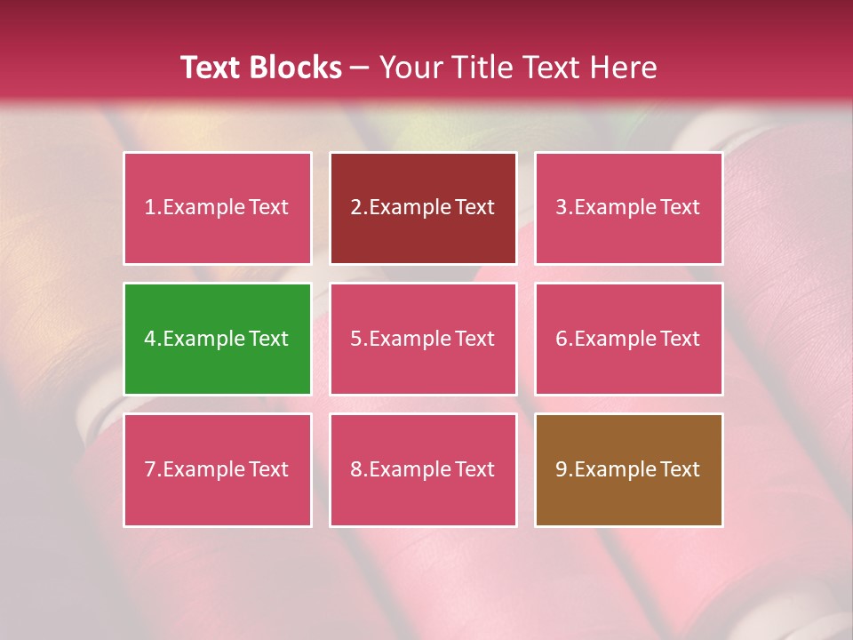Material Fiber Bobbin PowerPoint Template
