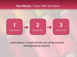 Material Fiber Bobbin PowerPoint Template