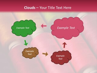 Material Fiber Bobbin PowerPoint Template