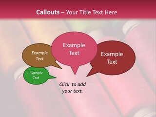 Material Fiber Bobbin PowerPoint Template