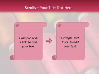 Material Fiber Bobbin PowerPoint Template
