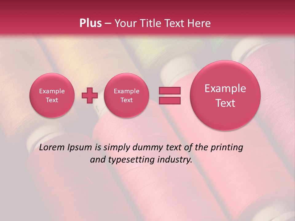 Material Fiber Bobbin PowerPoint Template