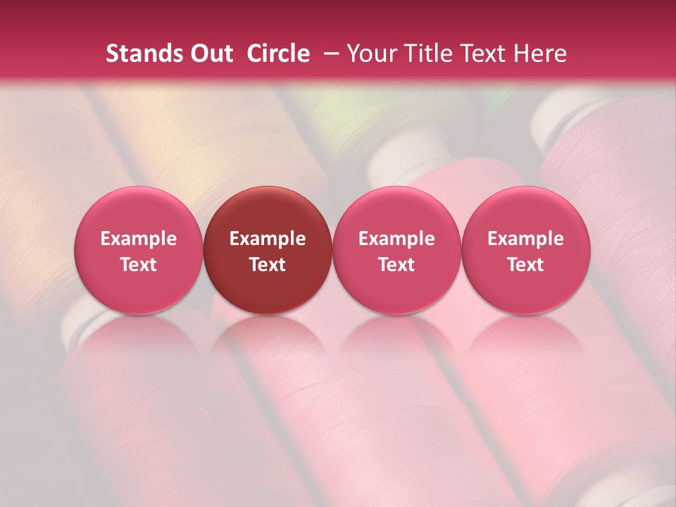 Material Fiber Bobbin PowerPoint Template