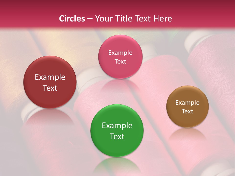 Material Fiber Bobbin PowerPoint Template