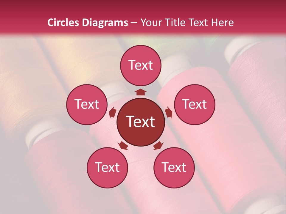 Material Fiber Bobbin PowerPoint Template