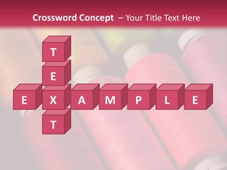 Material Fiber Bobbin PowerPoint Template