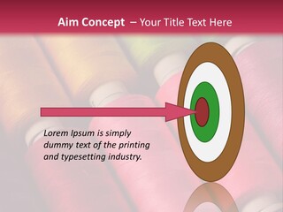 Material Fiber Bobbin PowerPoint Template
