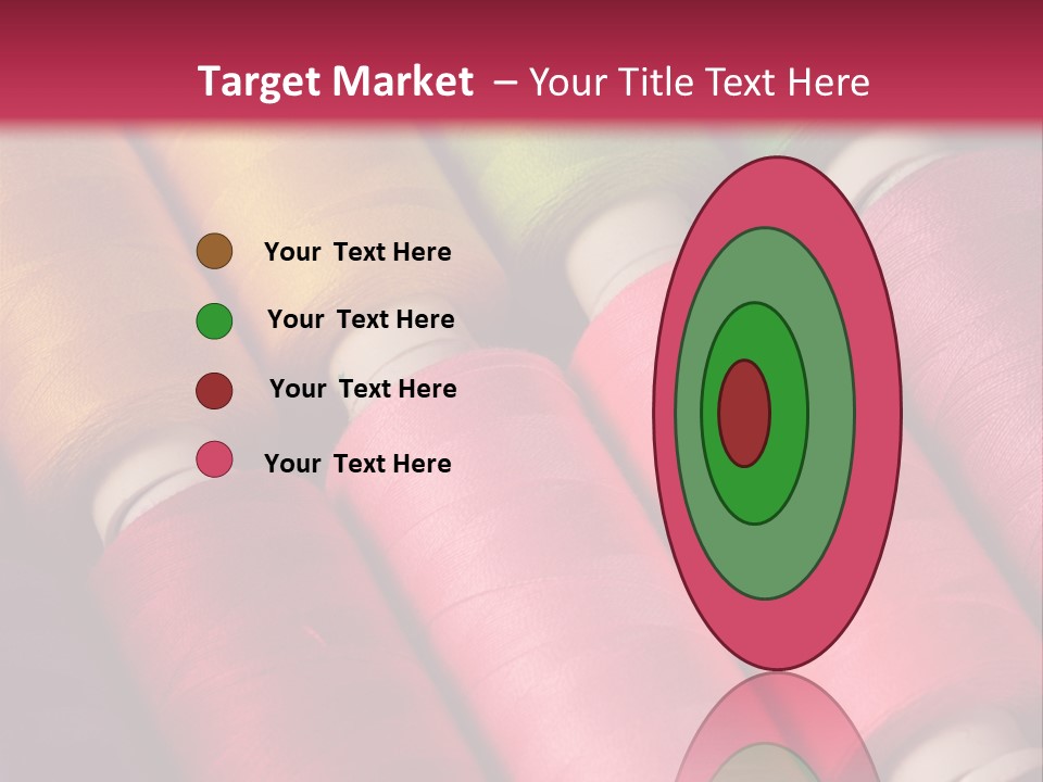 Material Fiber Bobbin PowerPoint Template