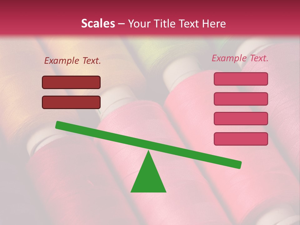 Material Fiber Bobbin PowerPoint Template