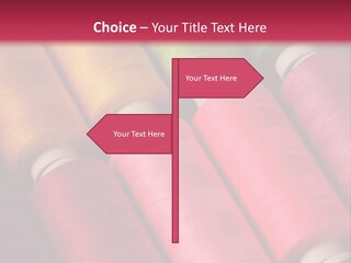 Material Fiber Bobbin PowerPoint Template