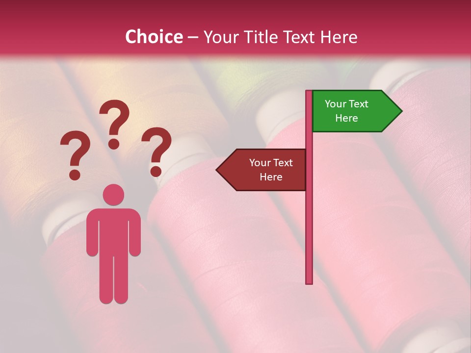 Material Fiber Bobbin PowerPoint Template