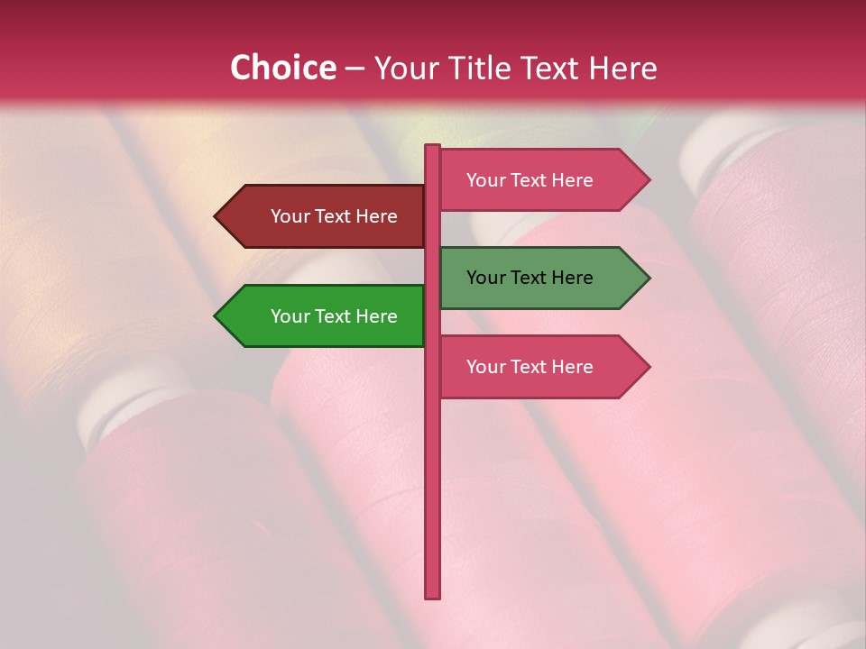 Material Fiber Bobbin PowerPoint Template