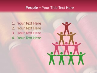 Material Fiber Bobbin PowerPoint Template