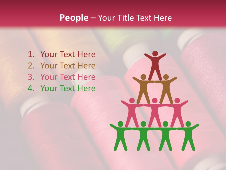 Material Fiber Bobbin PowerPoint Template