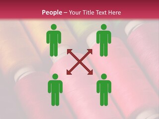 Material Fiber Bobbin PowerPoint Template