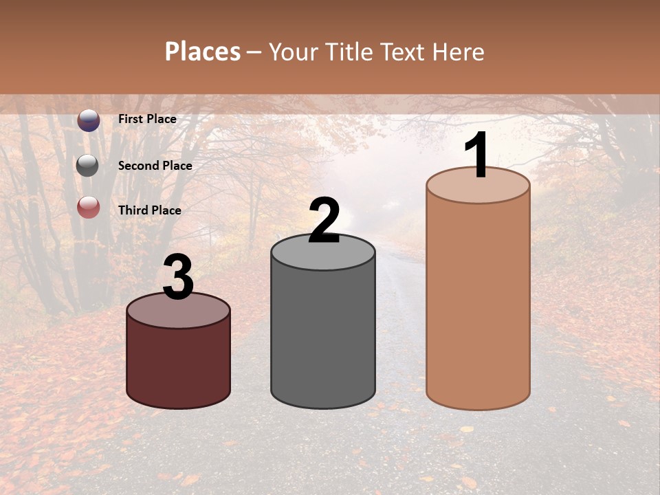 Road October Environment PowerPoint Template
