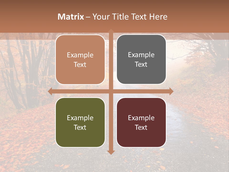 Road October Environment PowerPoint Template
