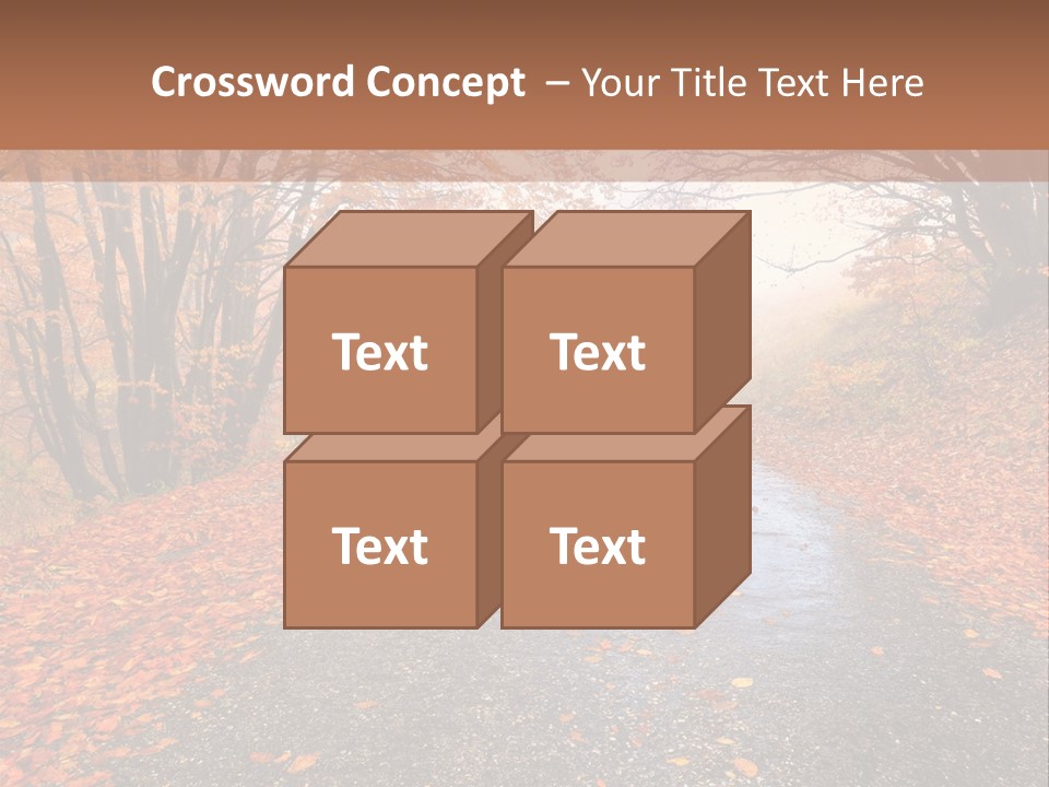 Road October Environment PowerPoint Template