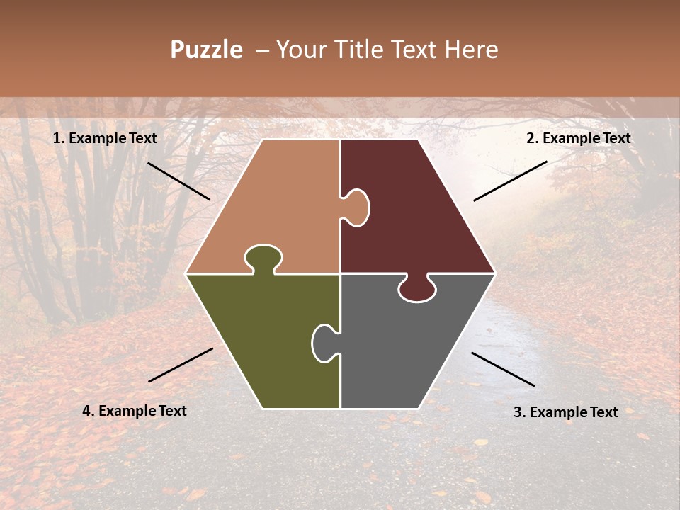Road October Environment PowerPoint Template