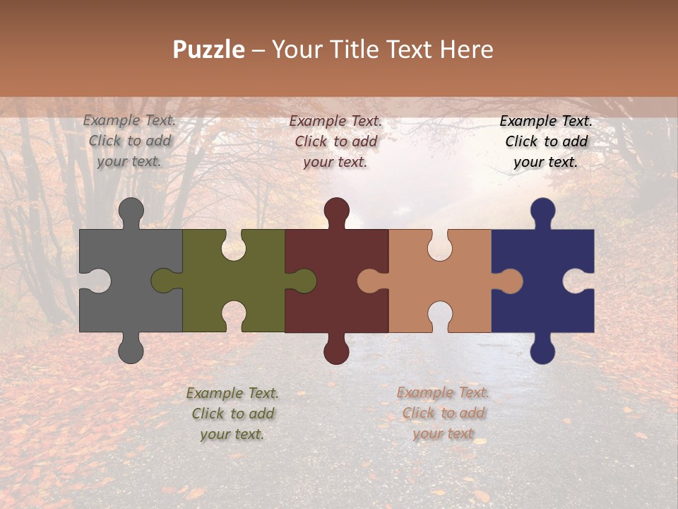 Road October Environment PowerPoint Template