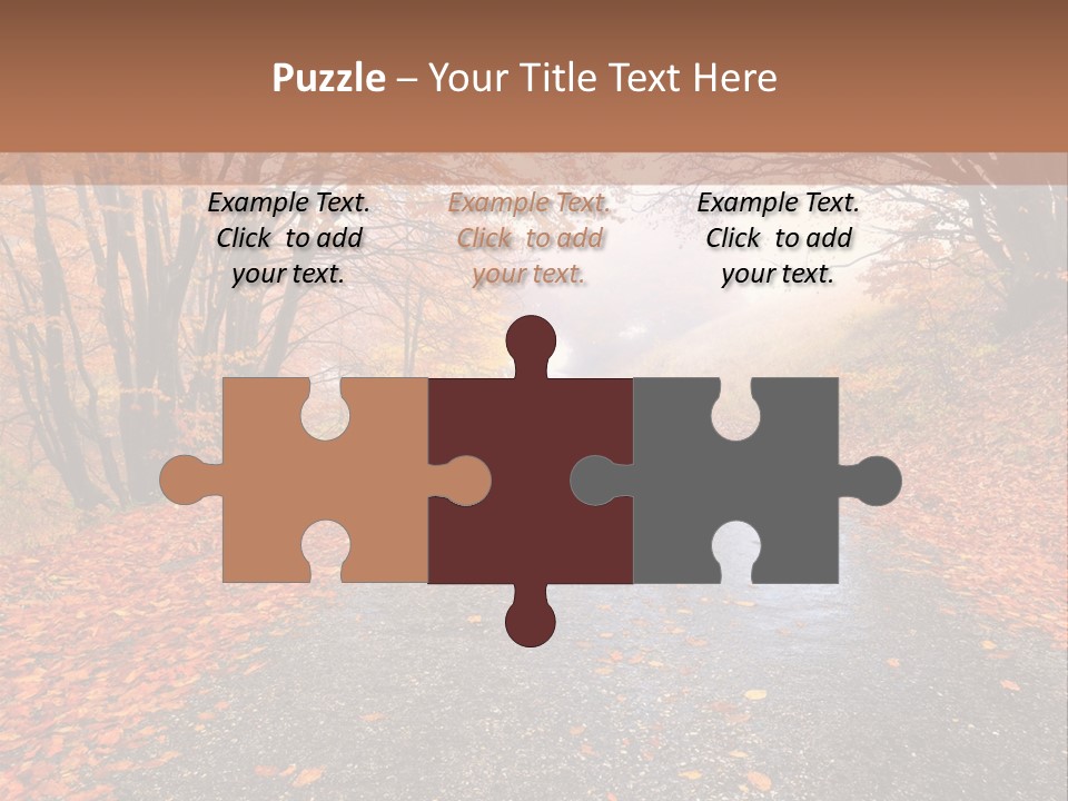 Road October Environment PowerPoint Template