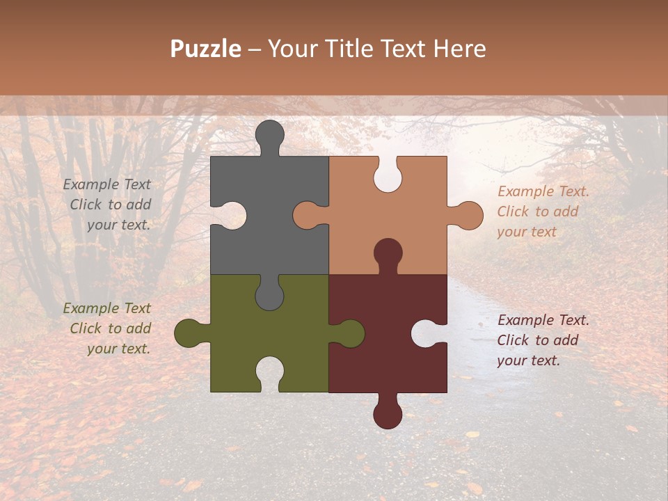 Road October Environment PowerPoint Template