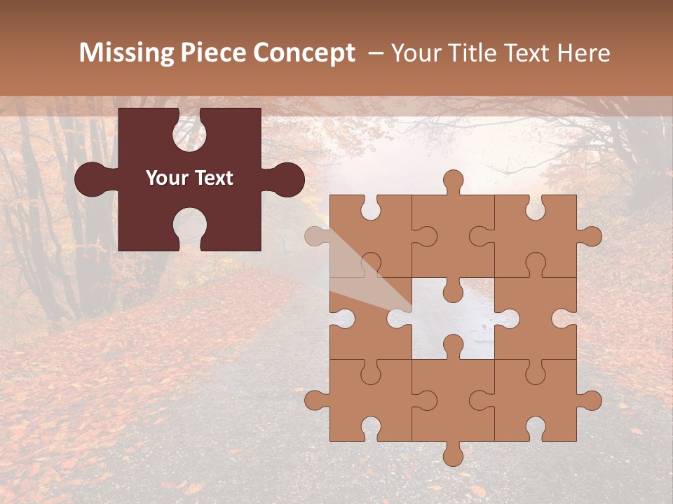 Road October Environment PowerPoint Template