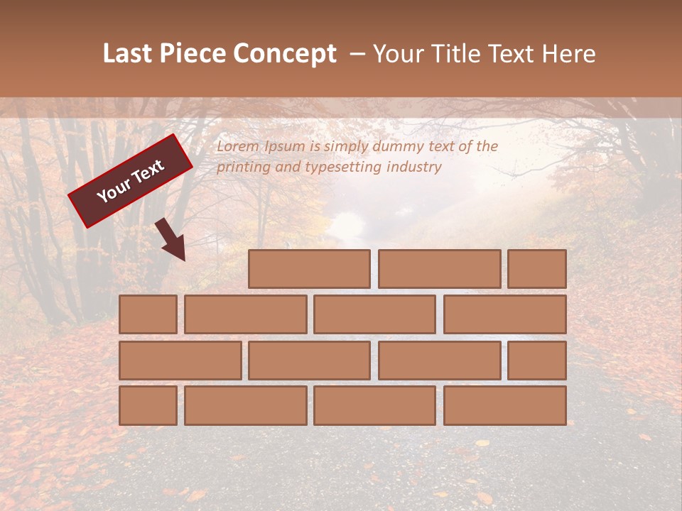 Road October Environment PowerPoint Template