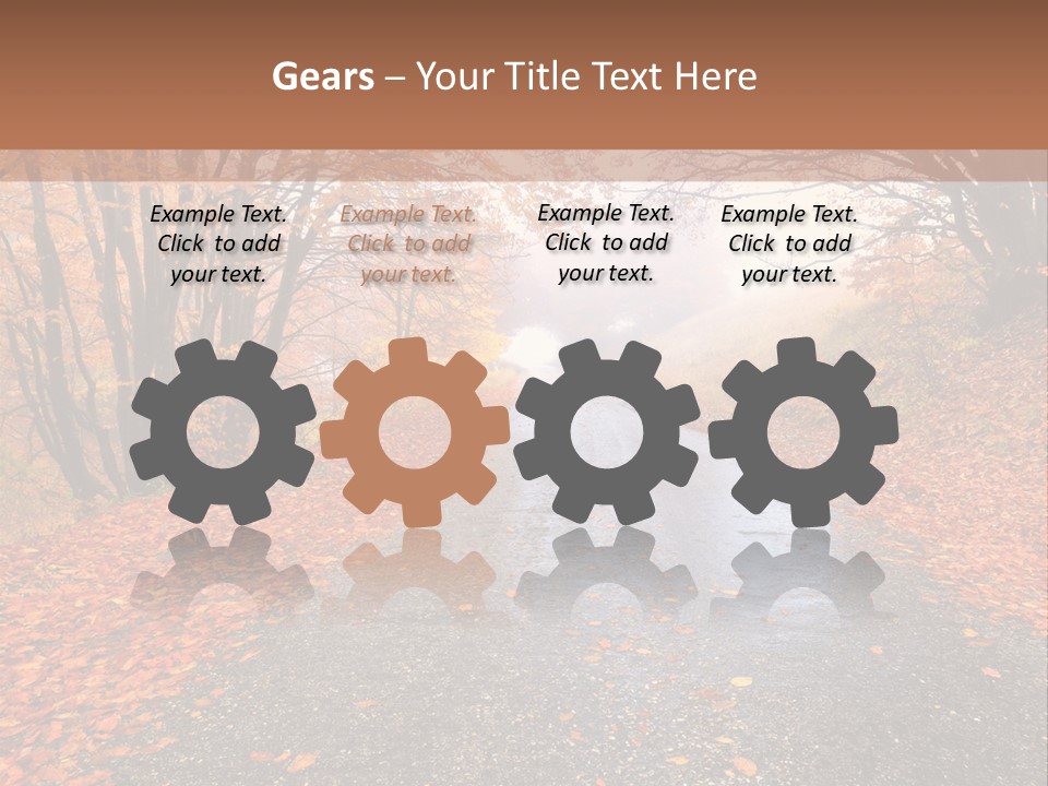 Road October Environment PowerPoint Template