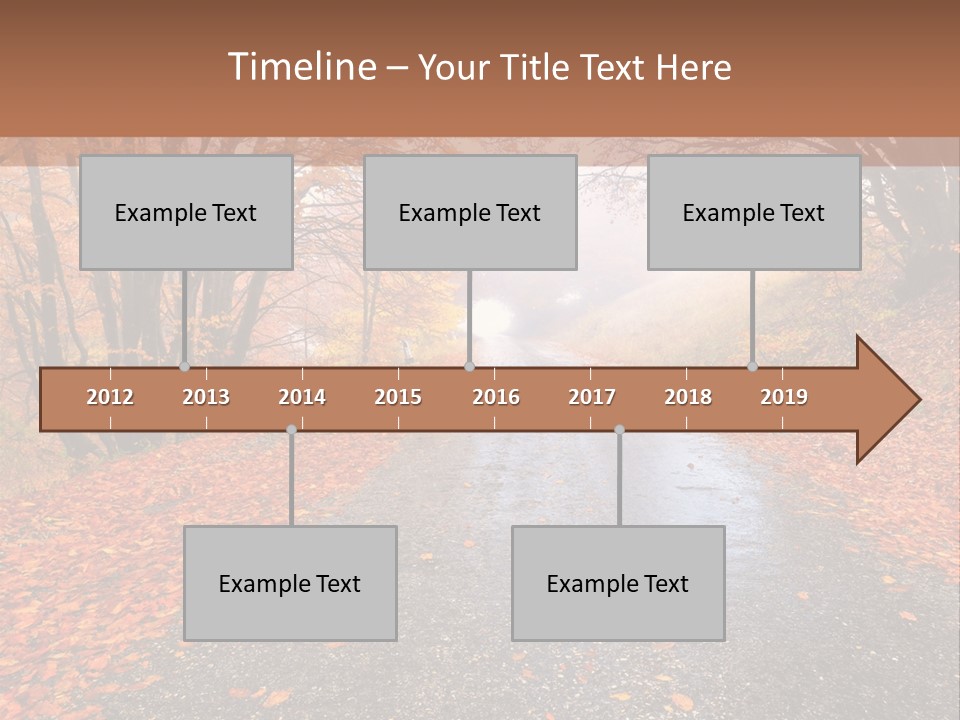 Road October Environment PowerPoint Template