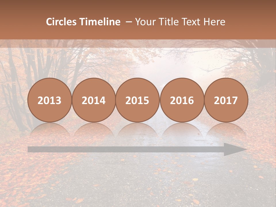 Road October Environment PowerPoint Template