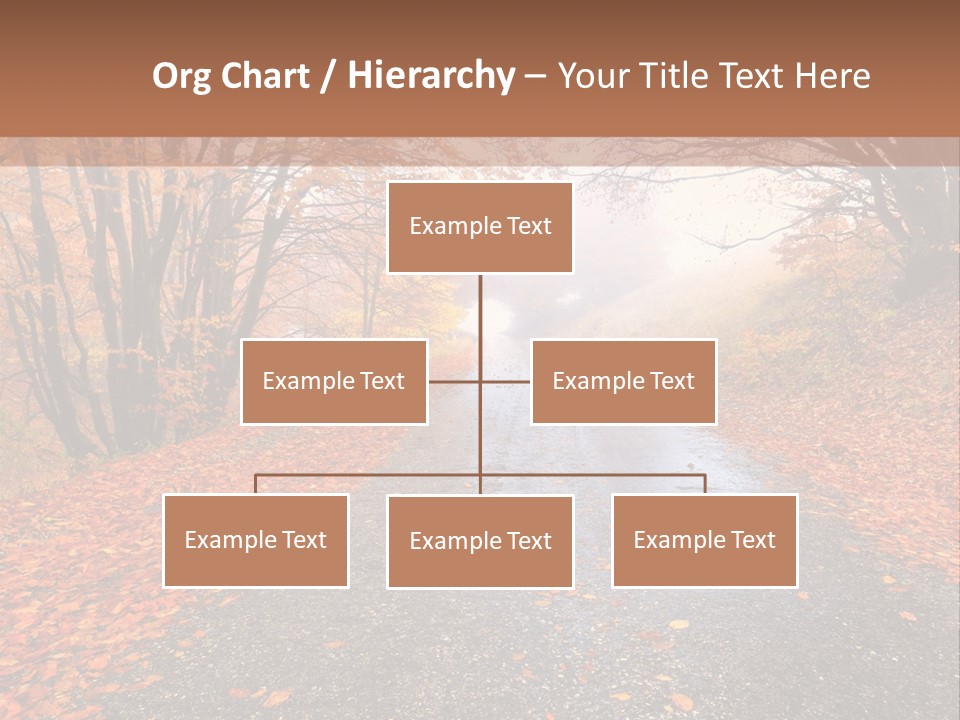 Road October Environment PowerPoint Template