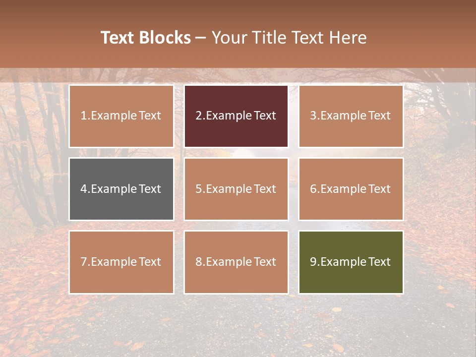 Road October Environment PowerPoint Template