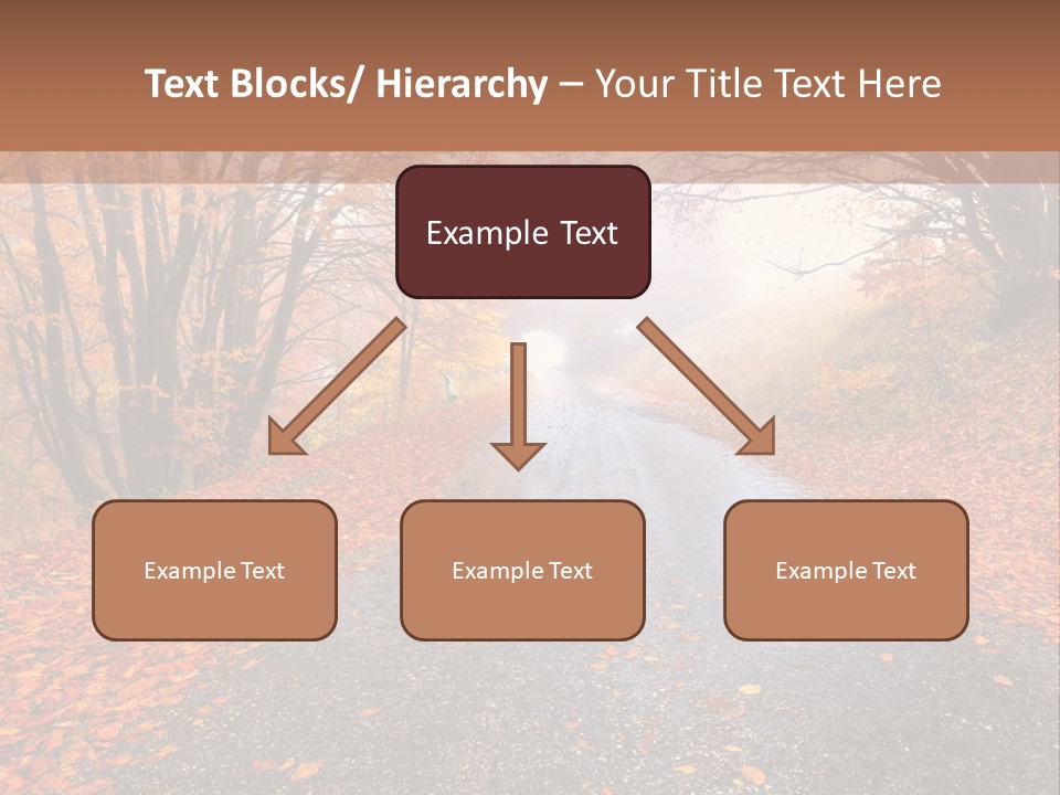 Road October Environment PowerPoint Template