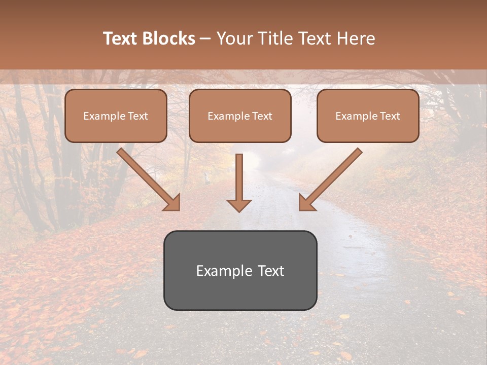 Road October Environment PowerPoint Template