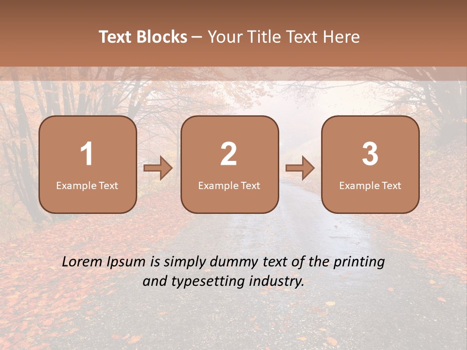 Road October Environment PowerPoint Template
