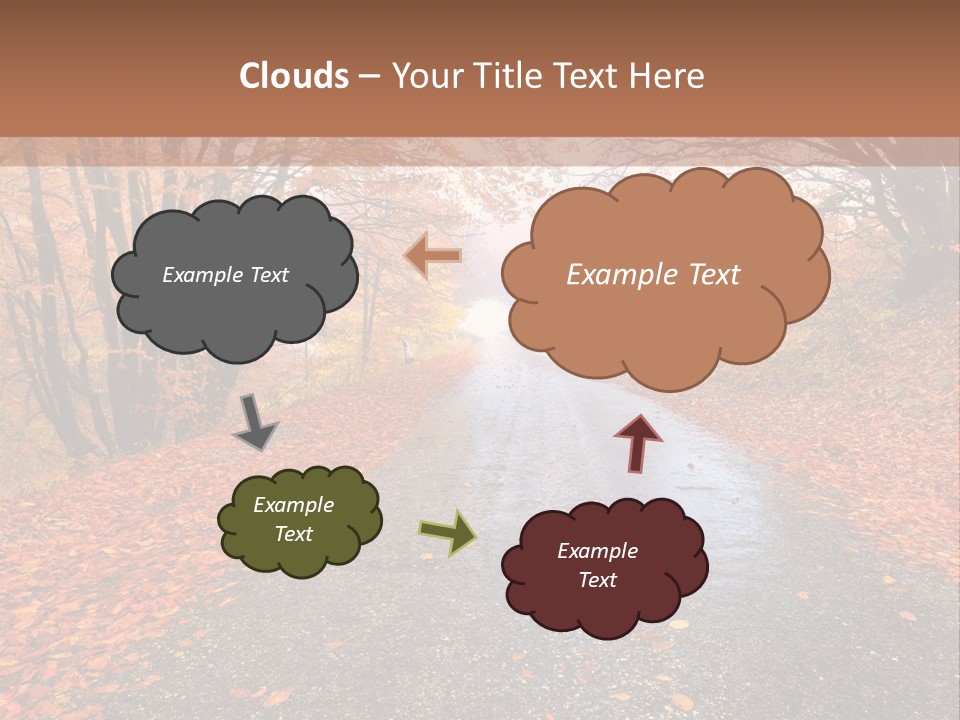 Road October Environment PowerPoint Template