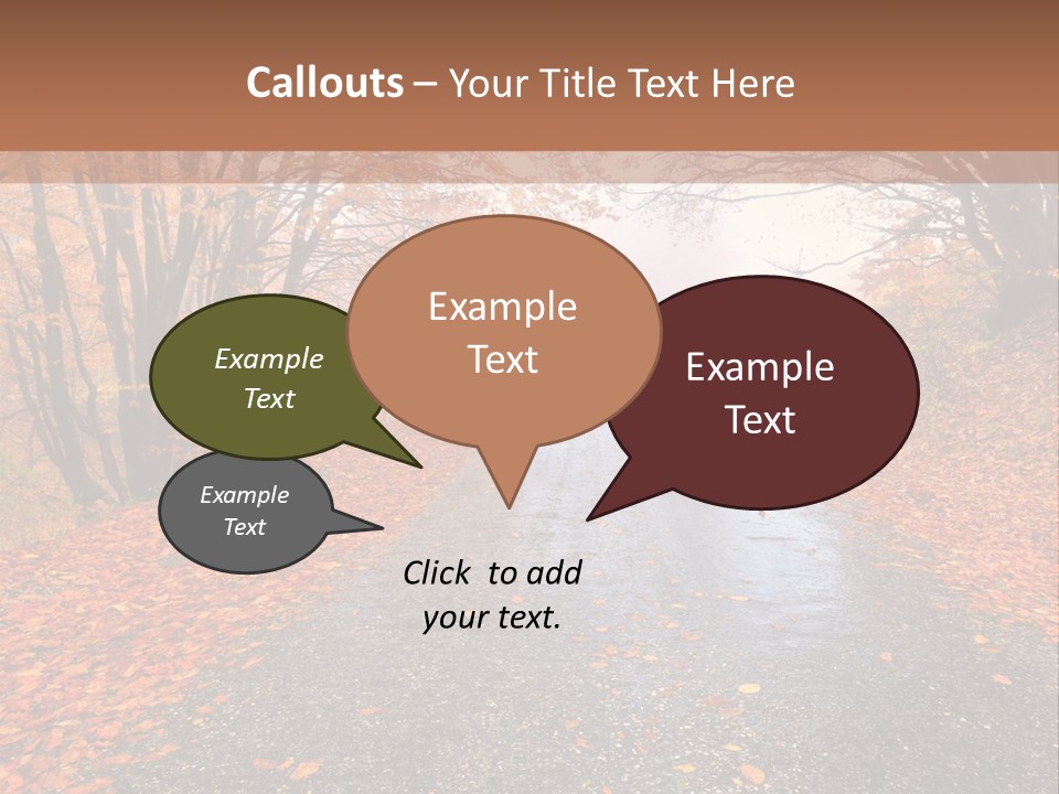Road October Environment PowerPoint Template
