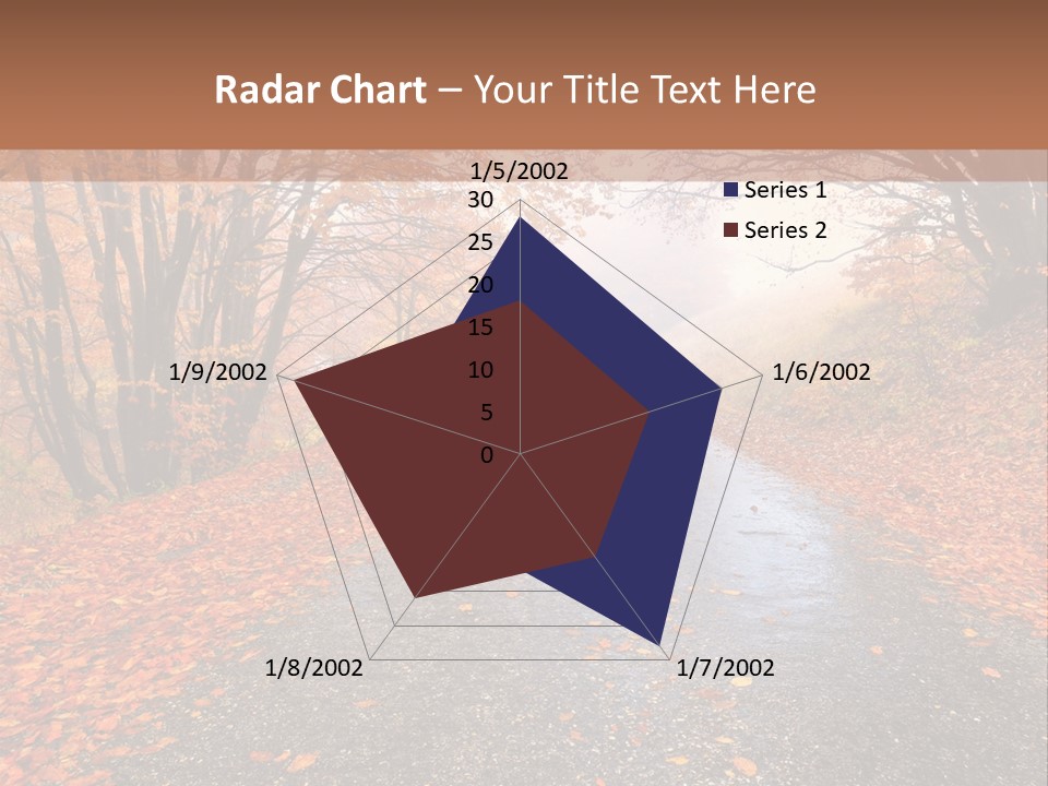 Road October Environment PowerPoint Template
