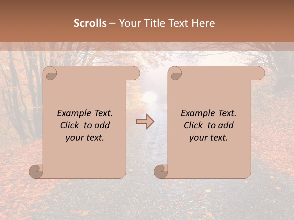 Road October Environment PowerPoint Template